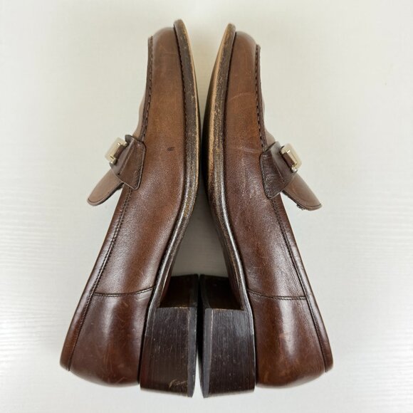 Prada Brown Leather Loafer - Picture 7 of 11